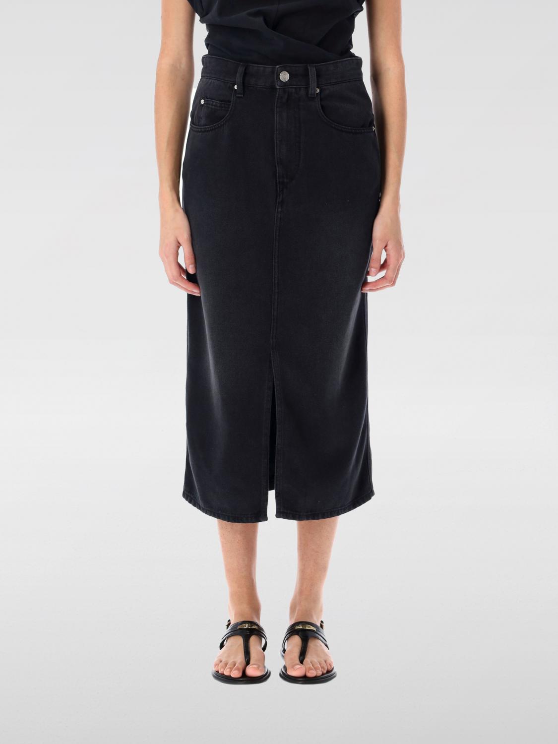 Shop Isabel Marant Skirt Woman Color Black