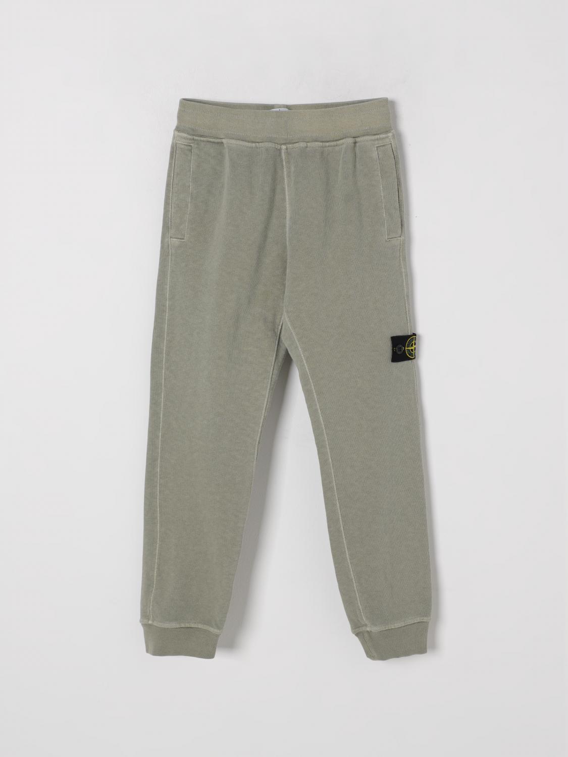Stone Island Pants  Junior Kids Color Green In Green