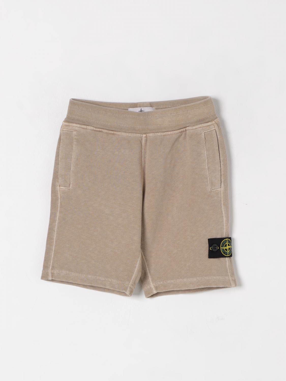 Stone Island Shorts Junior Kids Color Beige In Beige