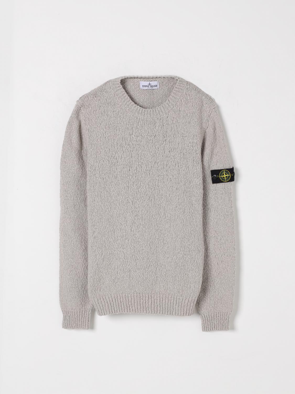 Stone Island Sweater Junior Kids Color Grey In Grey
