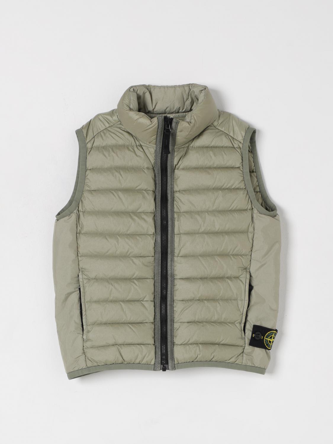 Stone Island Waistcoat  Junior Kids Color Green In Green