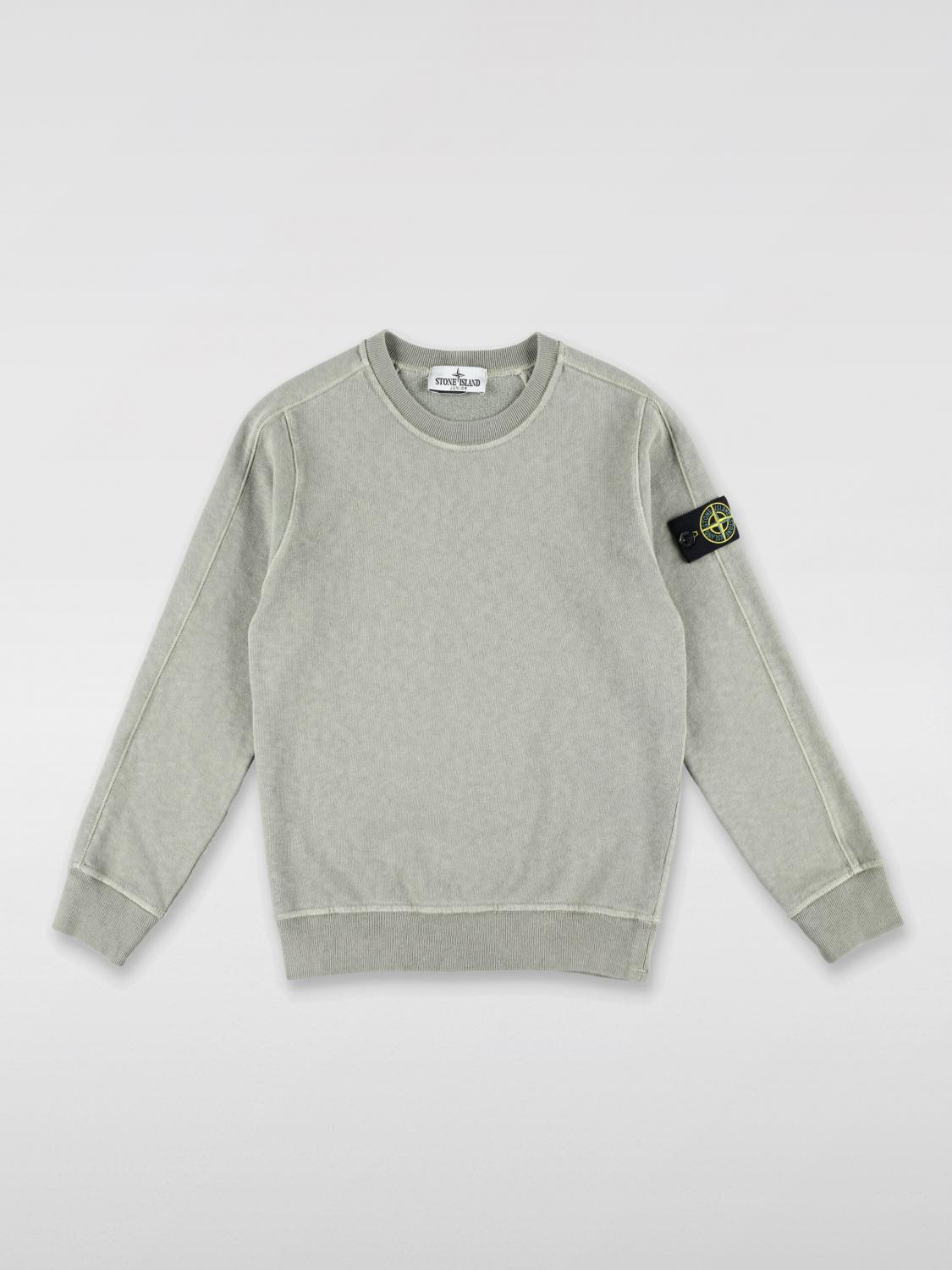 Stone Island Long-sleeved Sweater In Grau