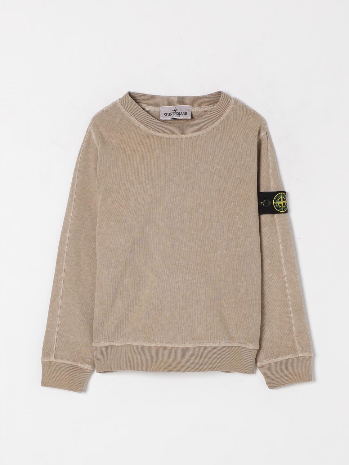 Stone Island Sweater Junior Kids Color Beige In Beige