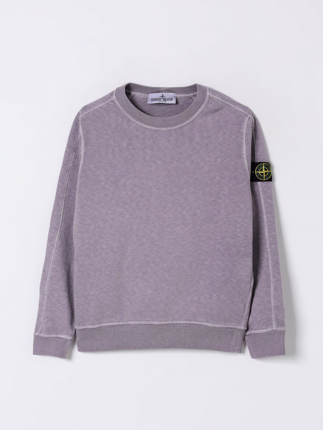 Stone Island Sweater Junior Kids Color Wisteria In Wisteria
