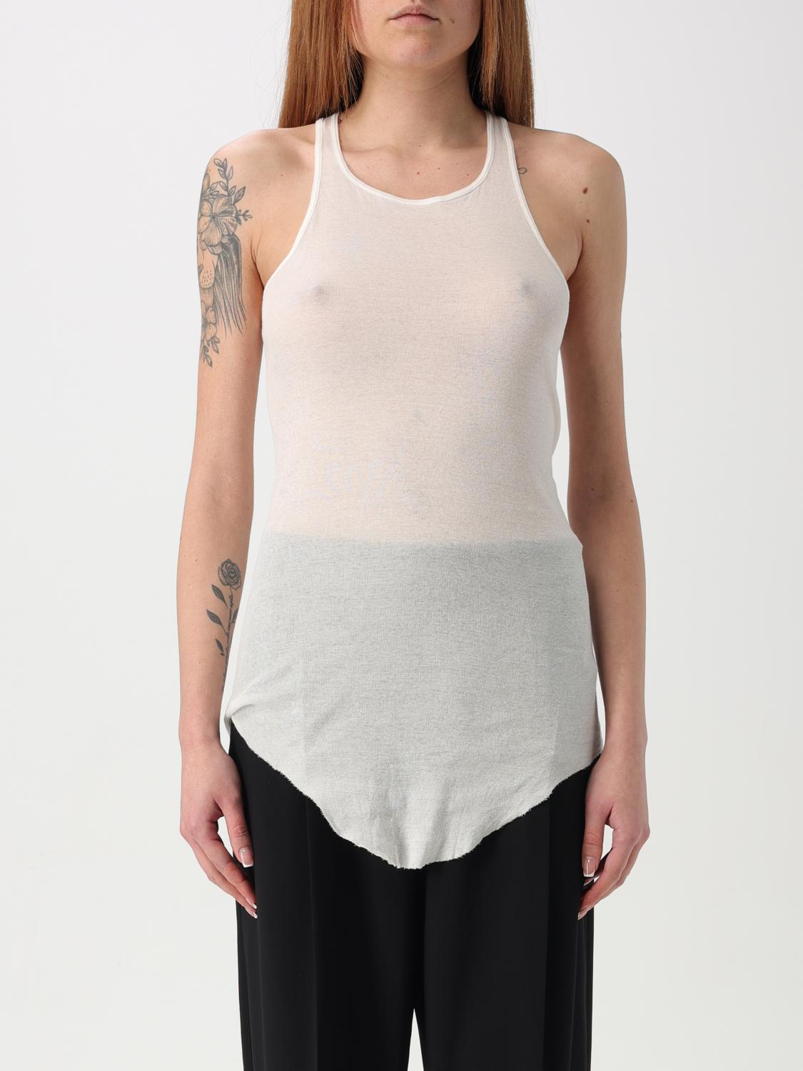 Rick Owens Tank Top In White