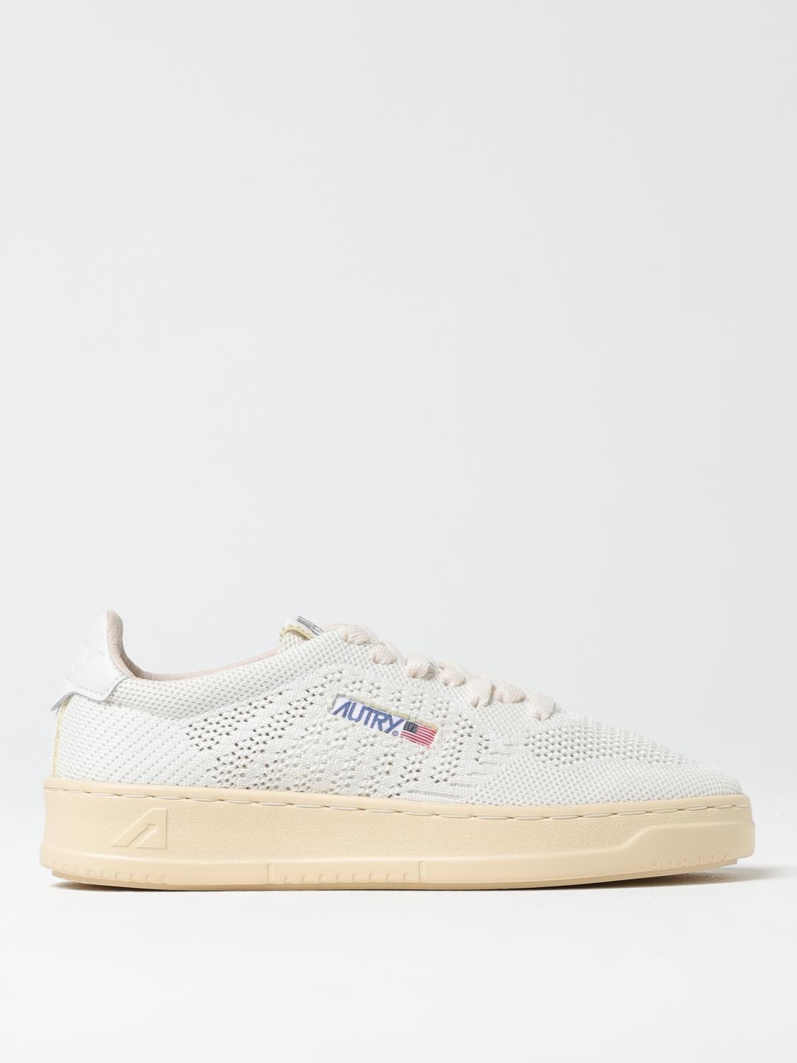 Autry Easeknit - Perforated Fabric Trainers In White