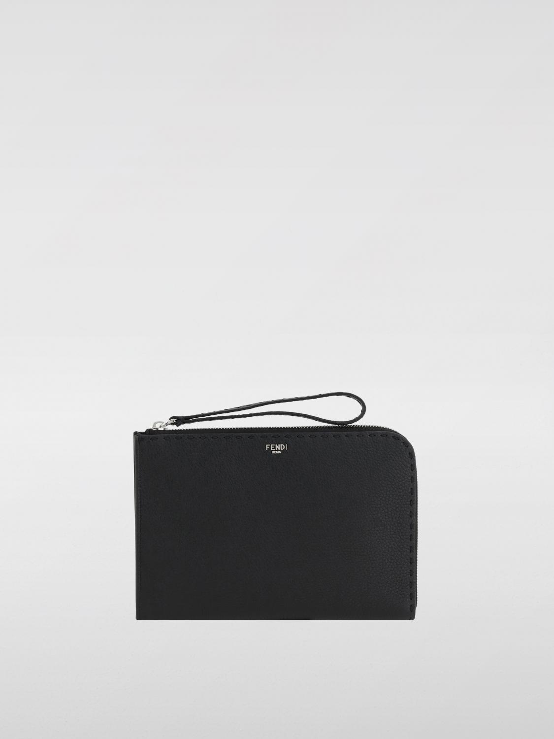 Briefcase FENDI Men color Black