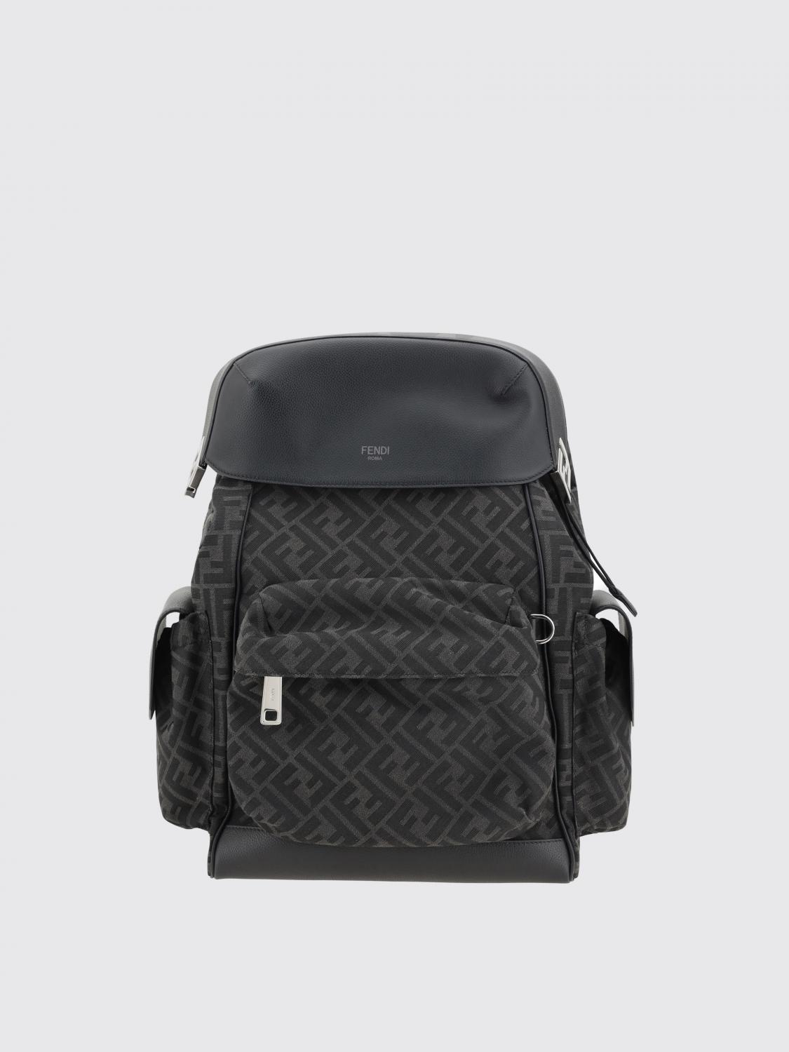 Backpack FENDI Men color Black