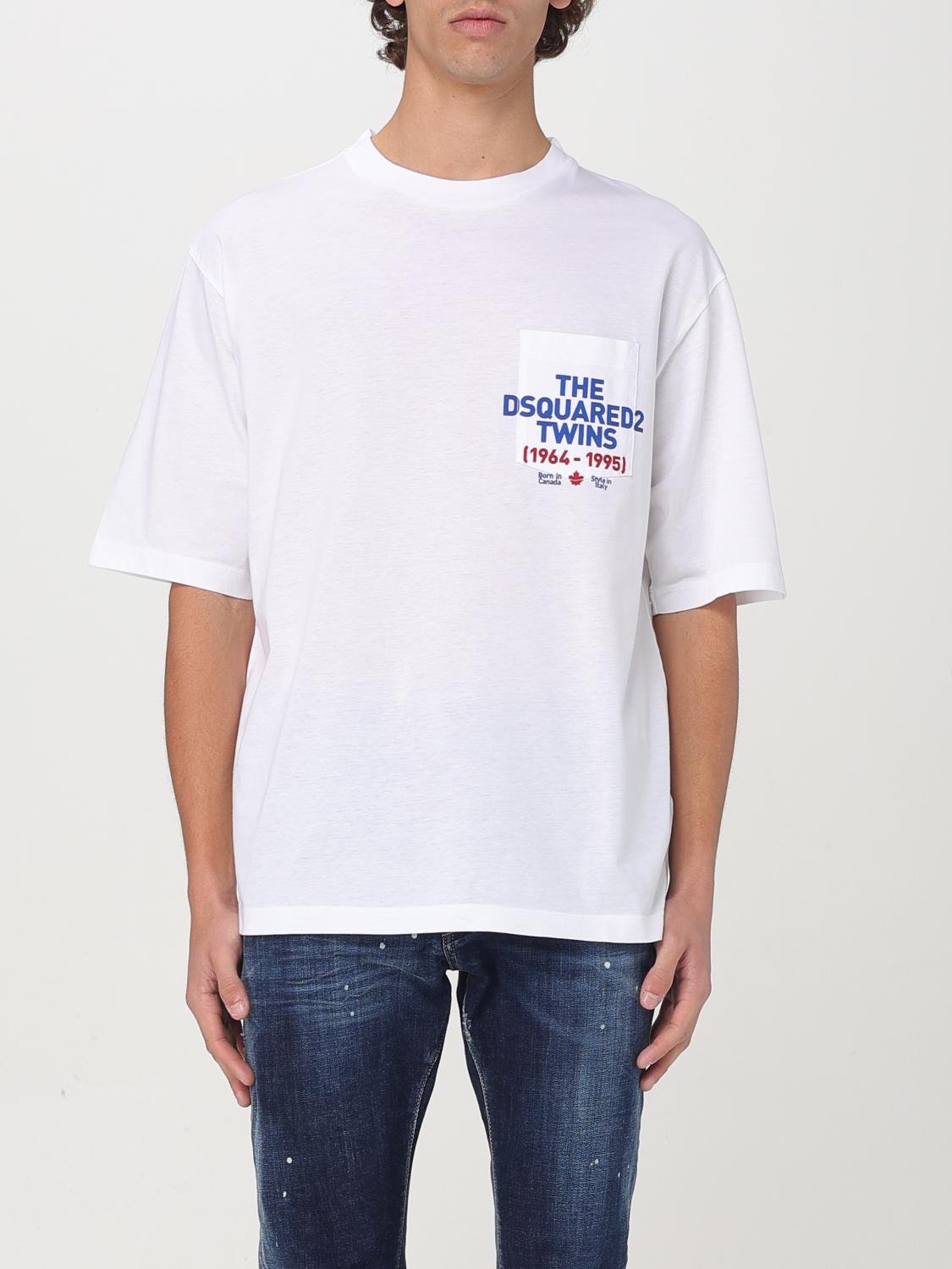 Dsquared2 White Cotton T-shirt With Logo In White