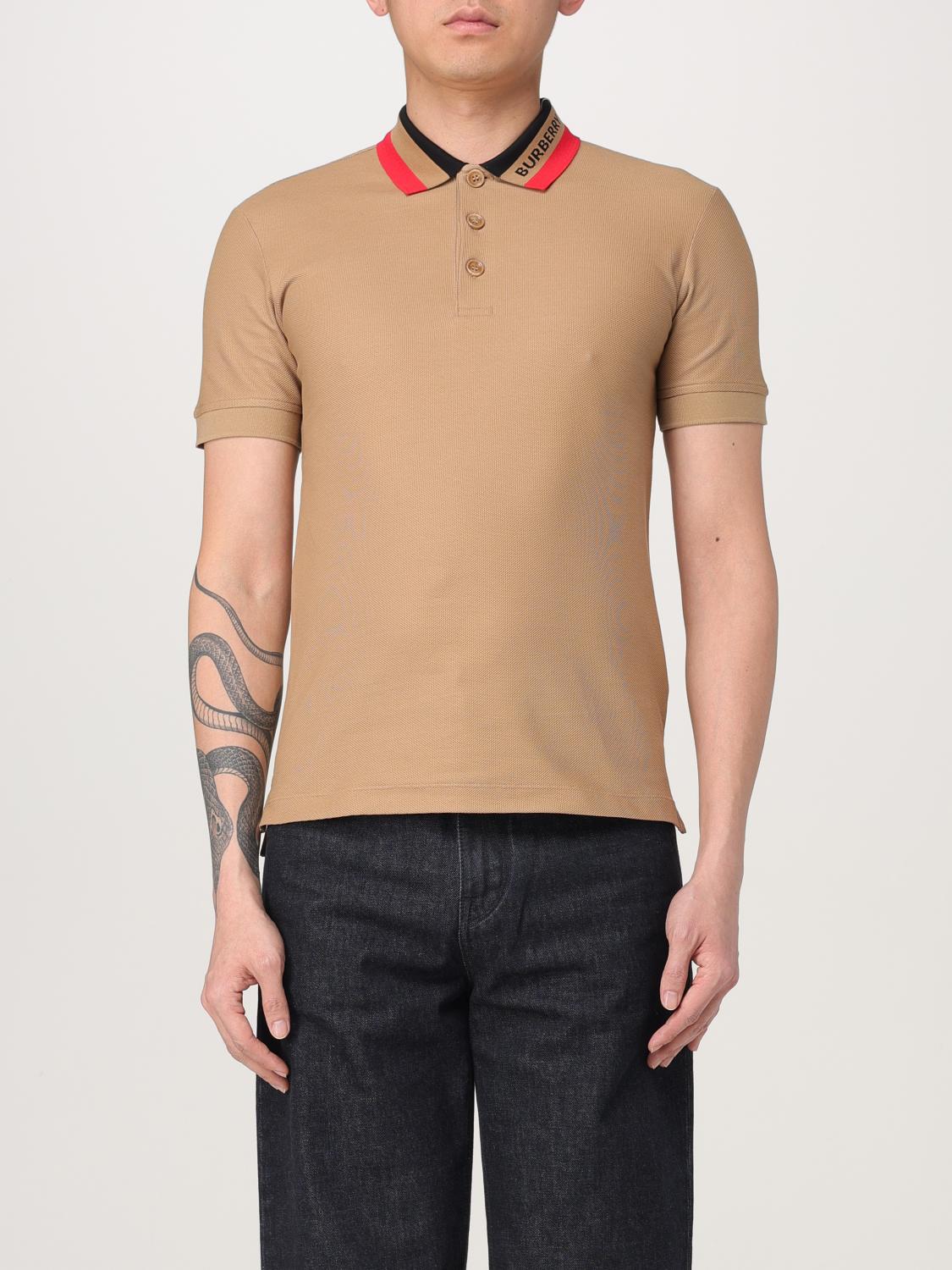 Polo Shirt BURBERRY Men color Camel Polo Shirt BURBERRY Men color Camel