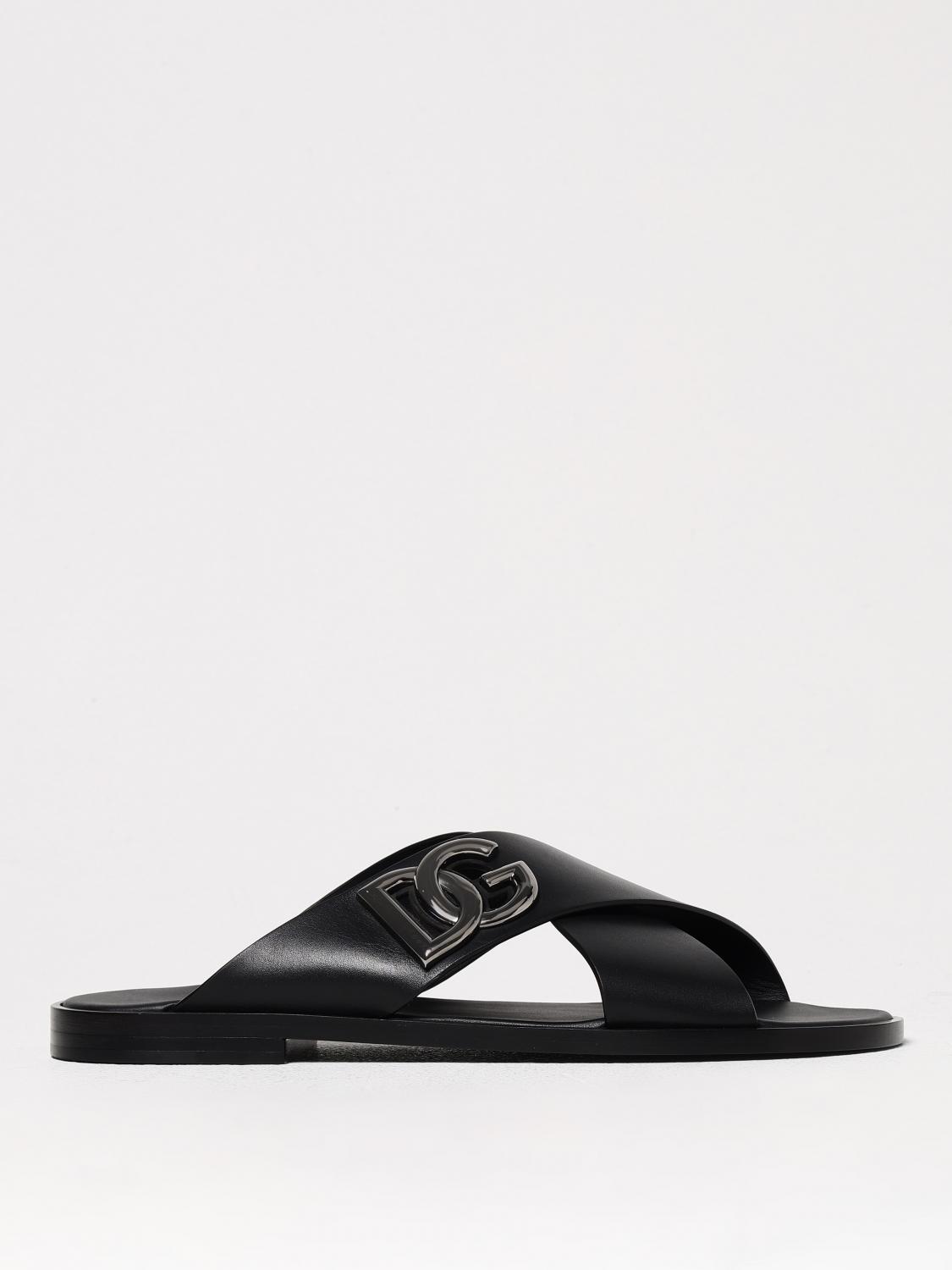 Shop Dolce & Gabbana Sandals Men Color Black In Schwarz