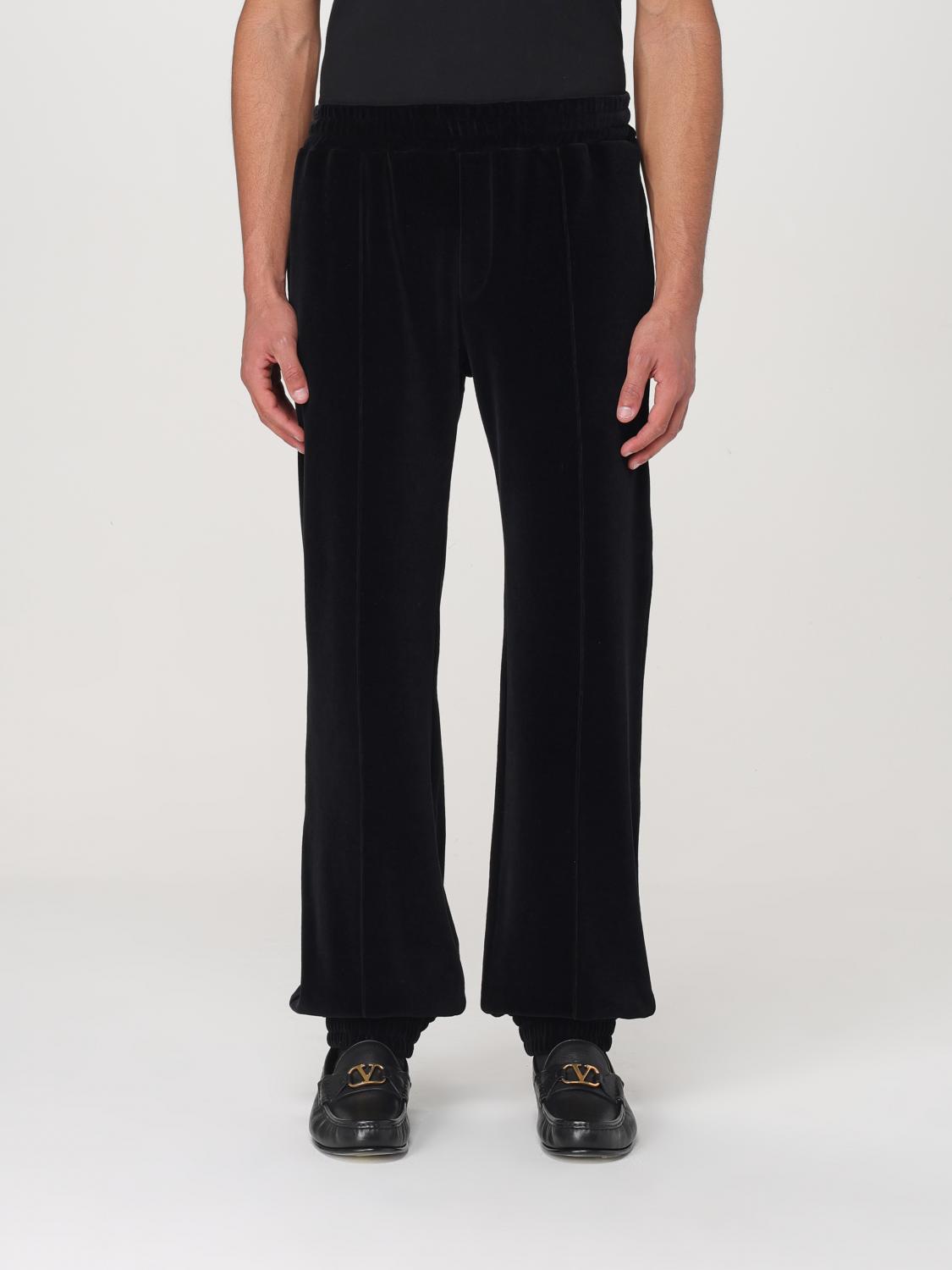 Valentino Jersey Bottom Vlogo Signature Chenille In Black