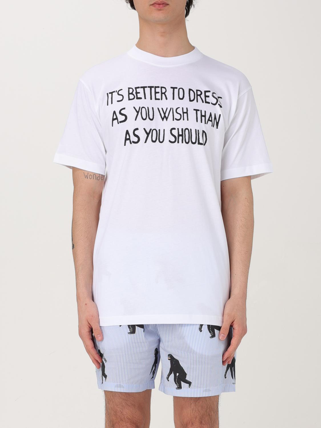 Moschino T-shirt With Lettering Print In White