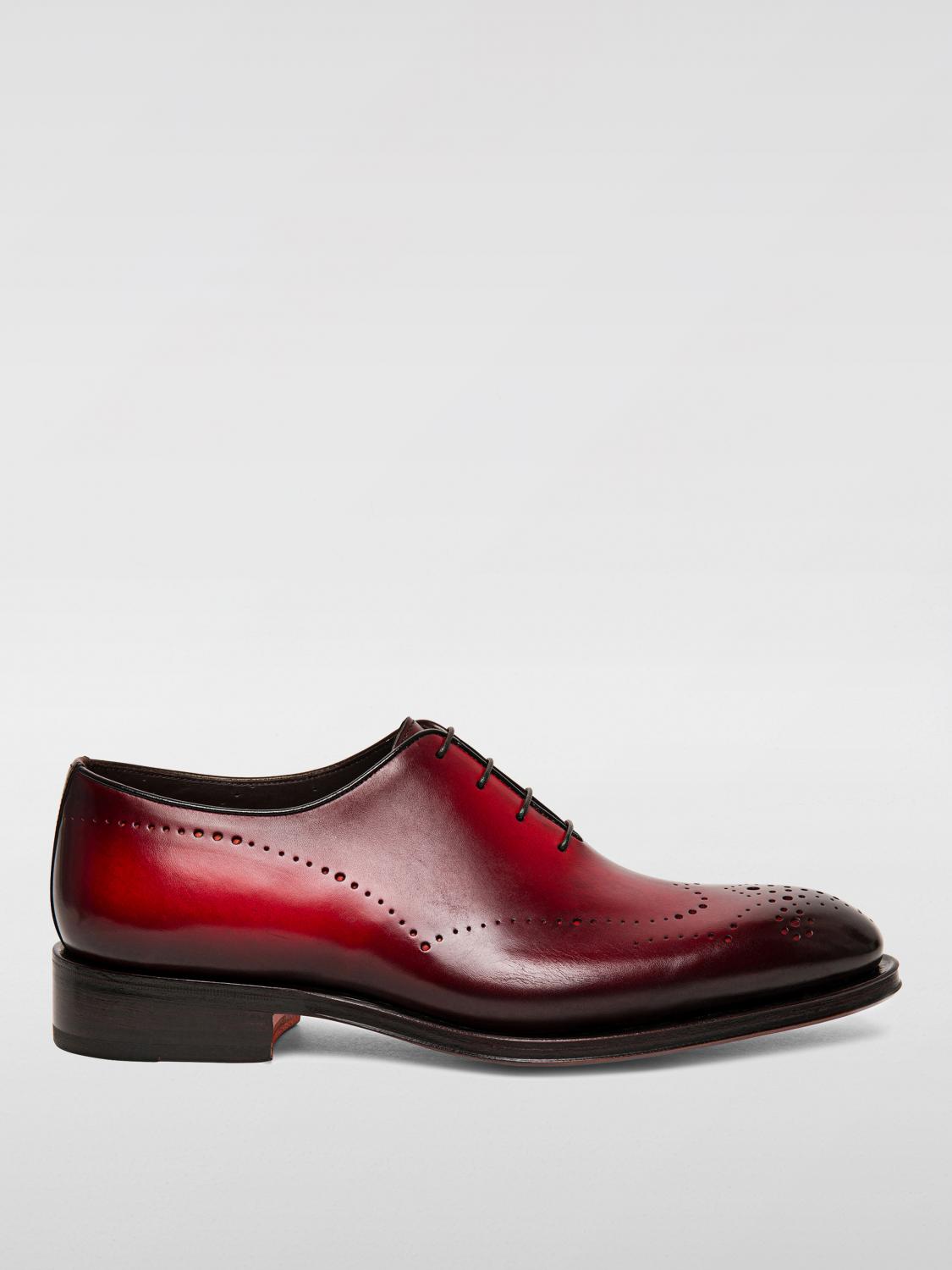Brogue Shoes SANTONI Men color Red