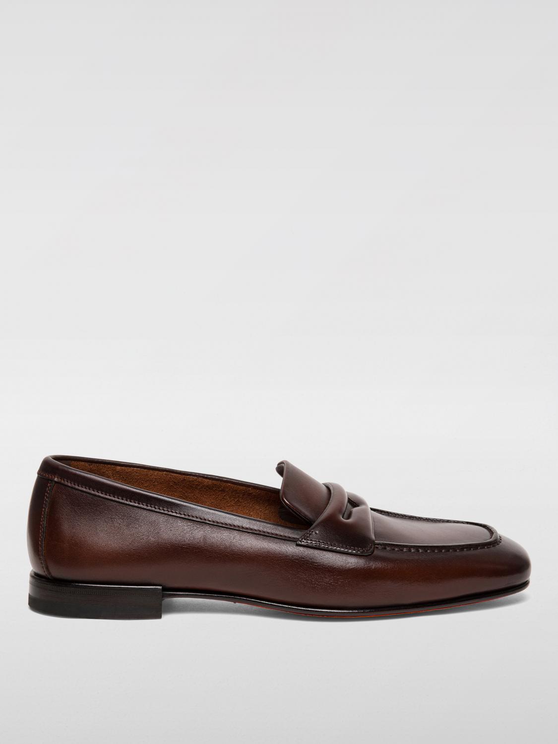 SANTONI Loafers Men color Brown SANTONI