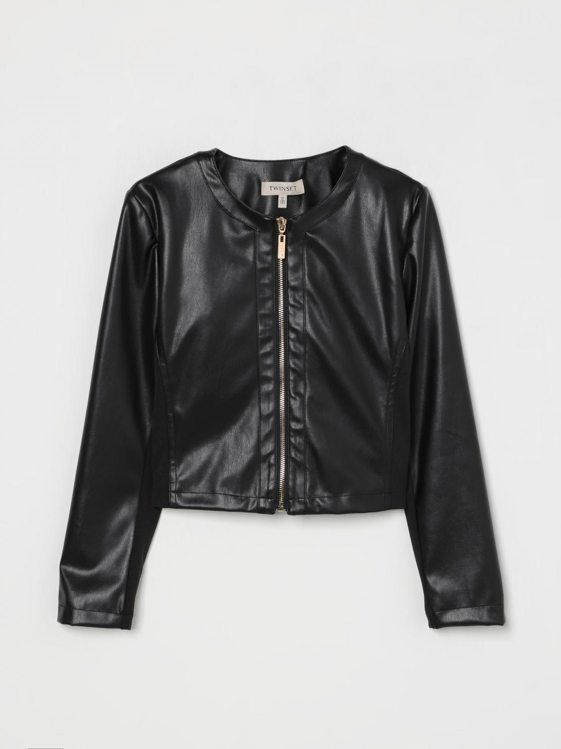 Twinset Jacket Kids Color Black In Black