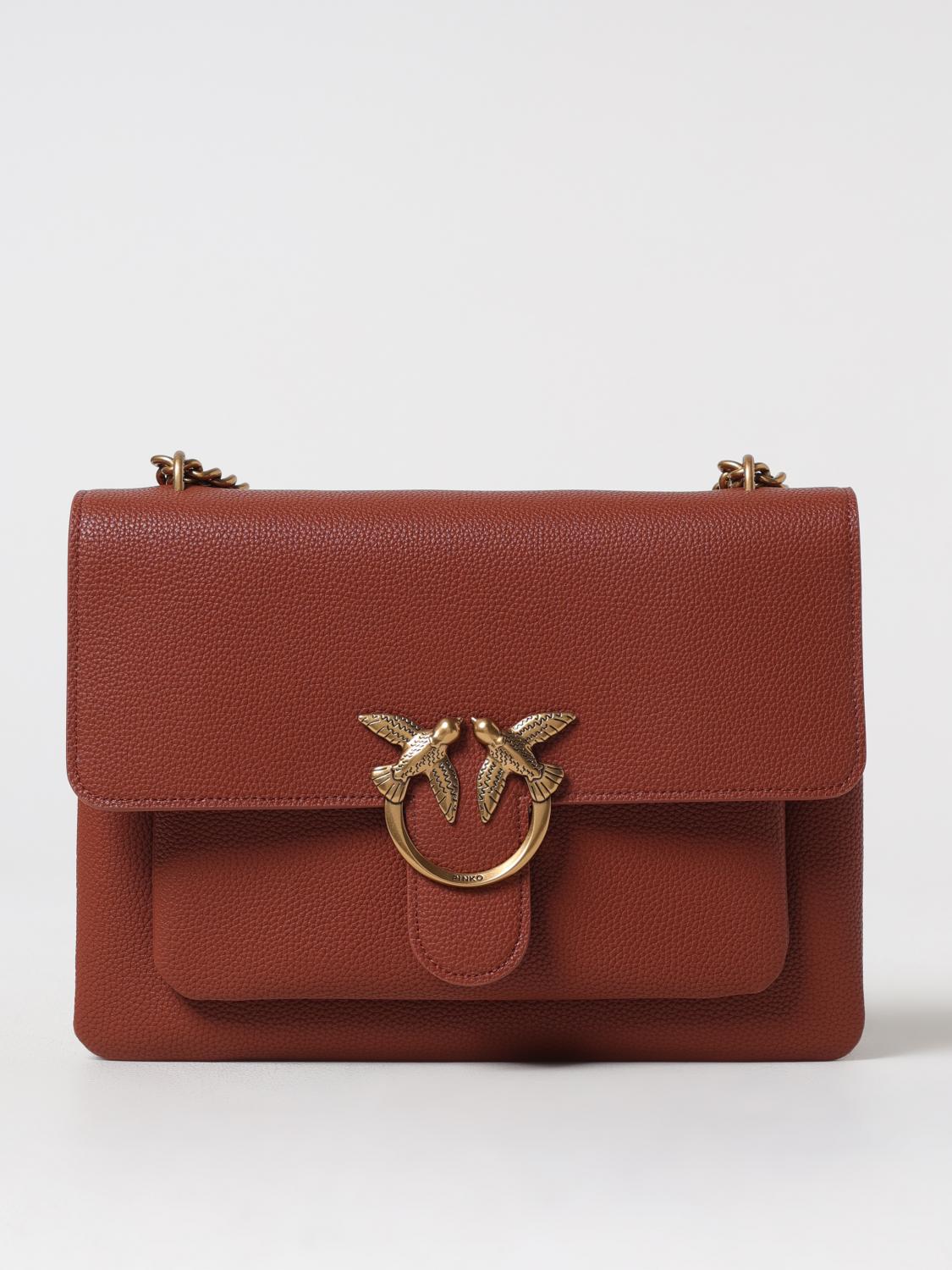 Pinko Crossbody Bags  Woman Color Gold