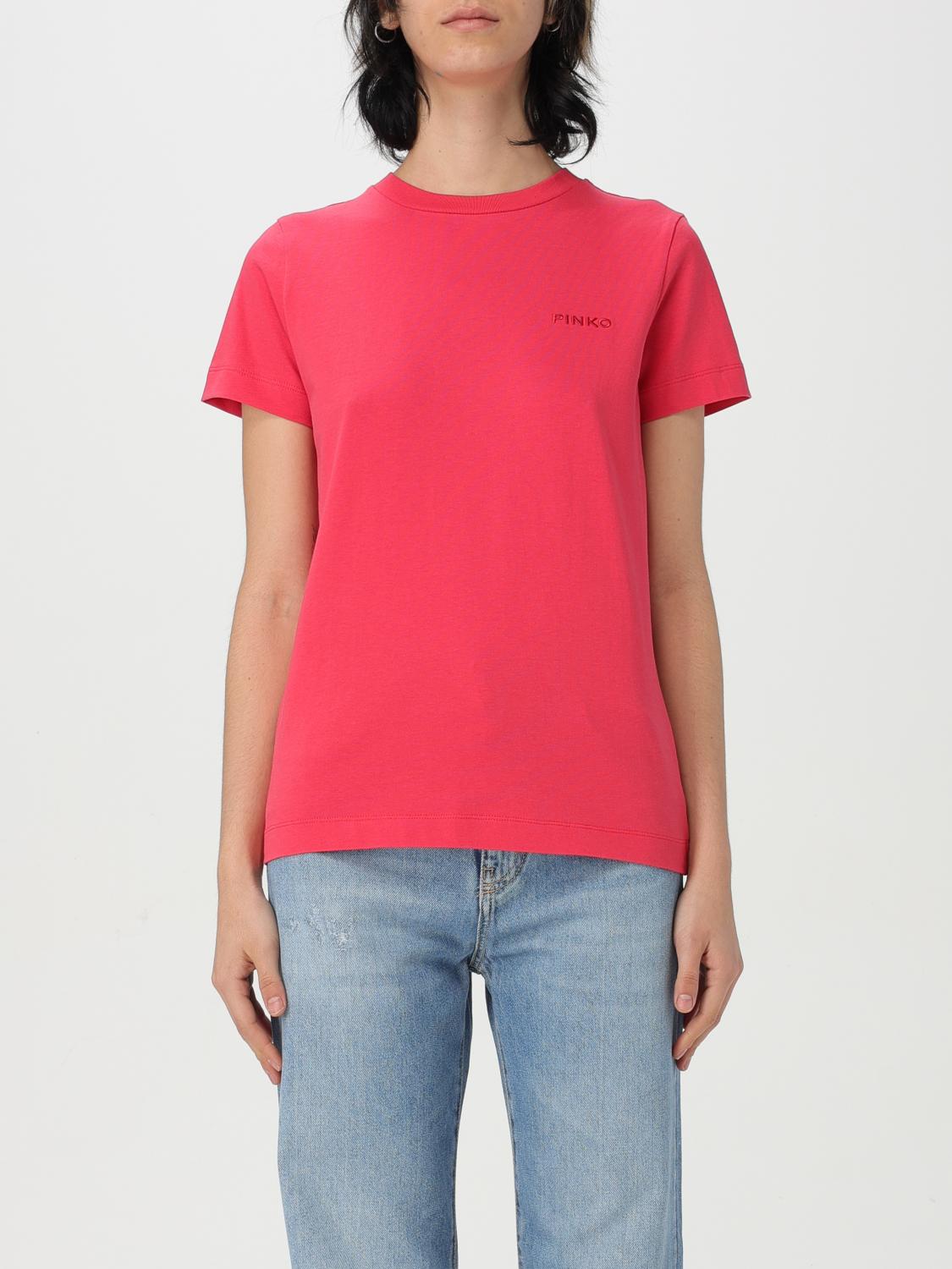 Shop Pinko T-shirt Woman Color Red