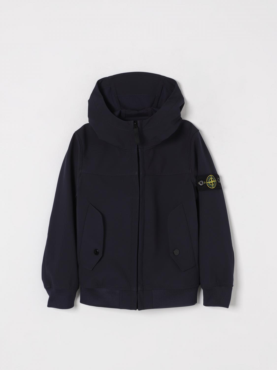 Stone Island Jacket  Junior Kids Color Blue In Blue