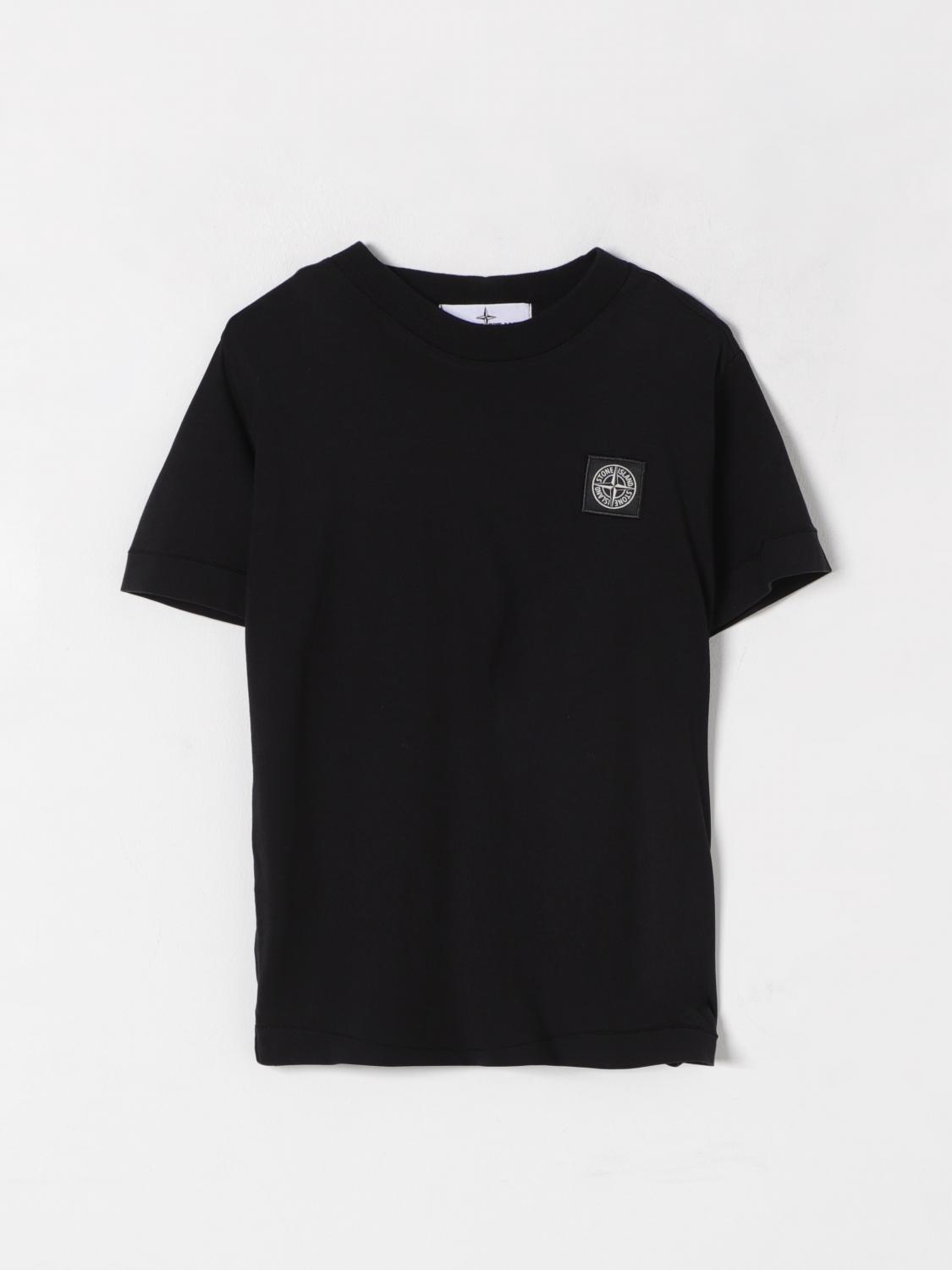 Stone Island T-shirt  Junior Kids Color Black In Black