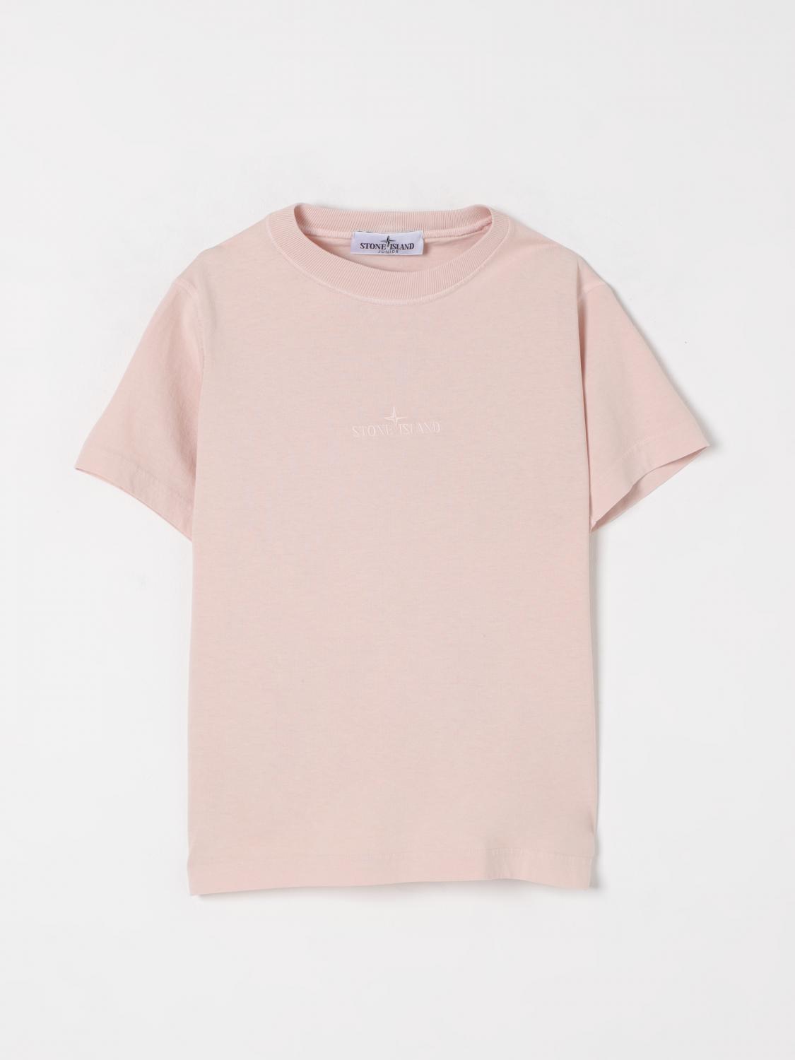 Stone Island T-shirt Junior Kids Color Pink In Pink