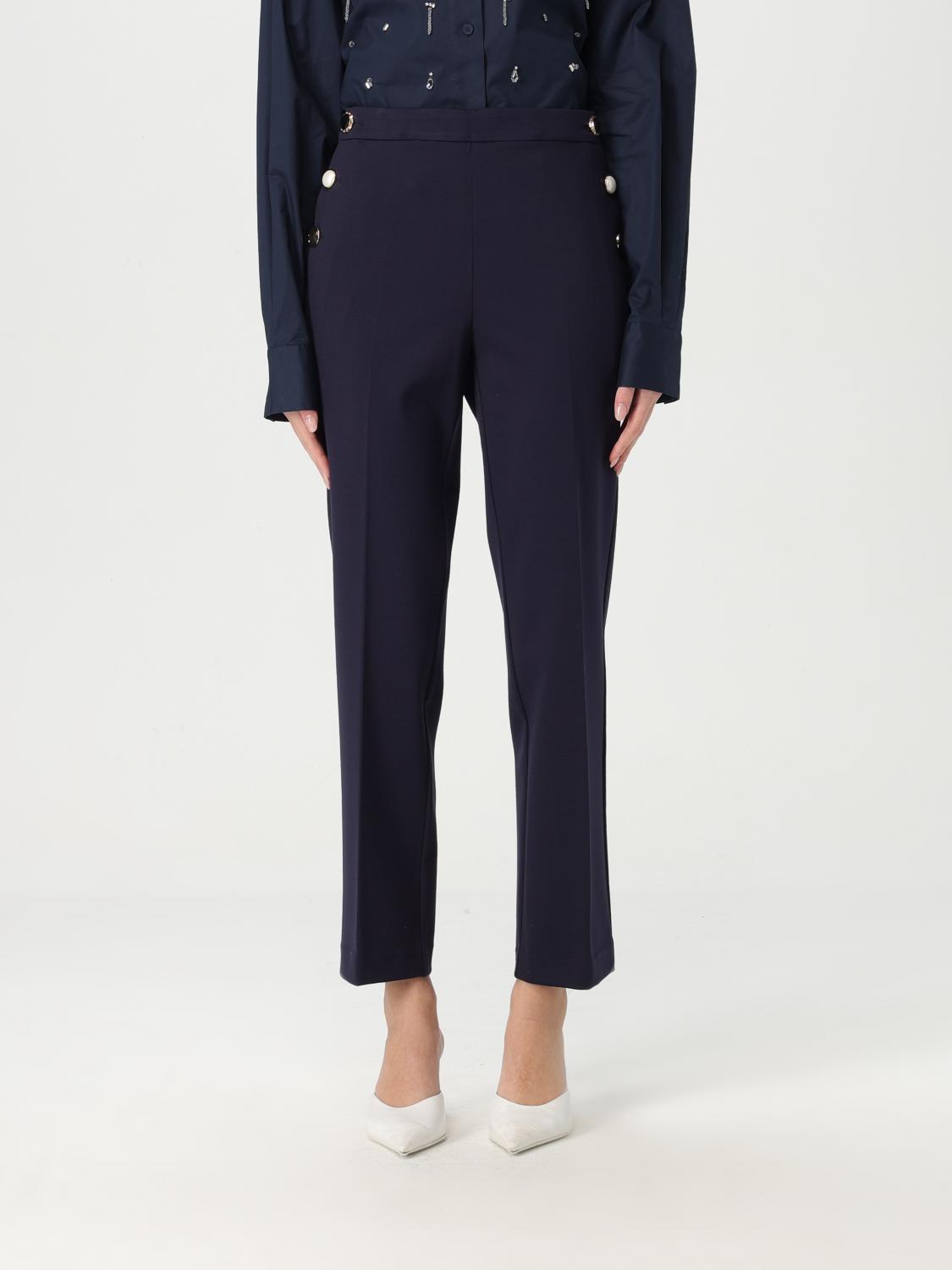 TWINSET PANTS TWINSET WOMAN COLOR BLUE G49238009
