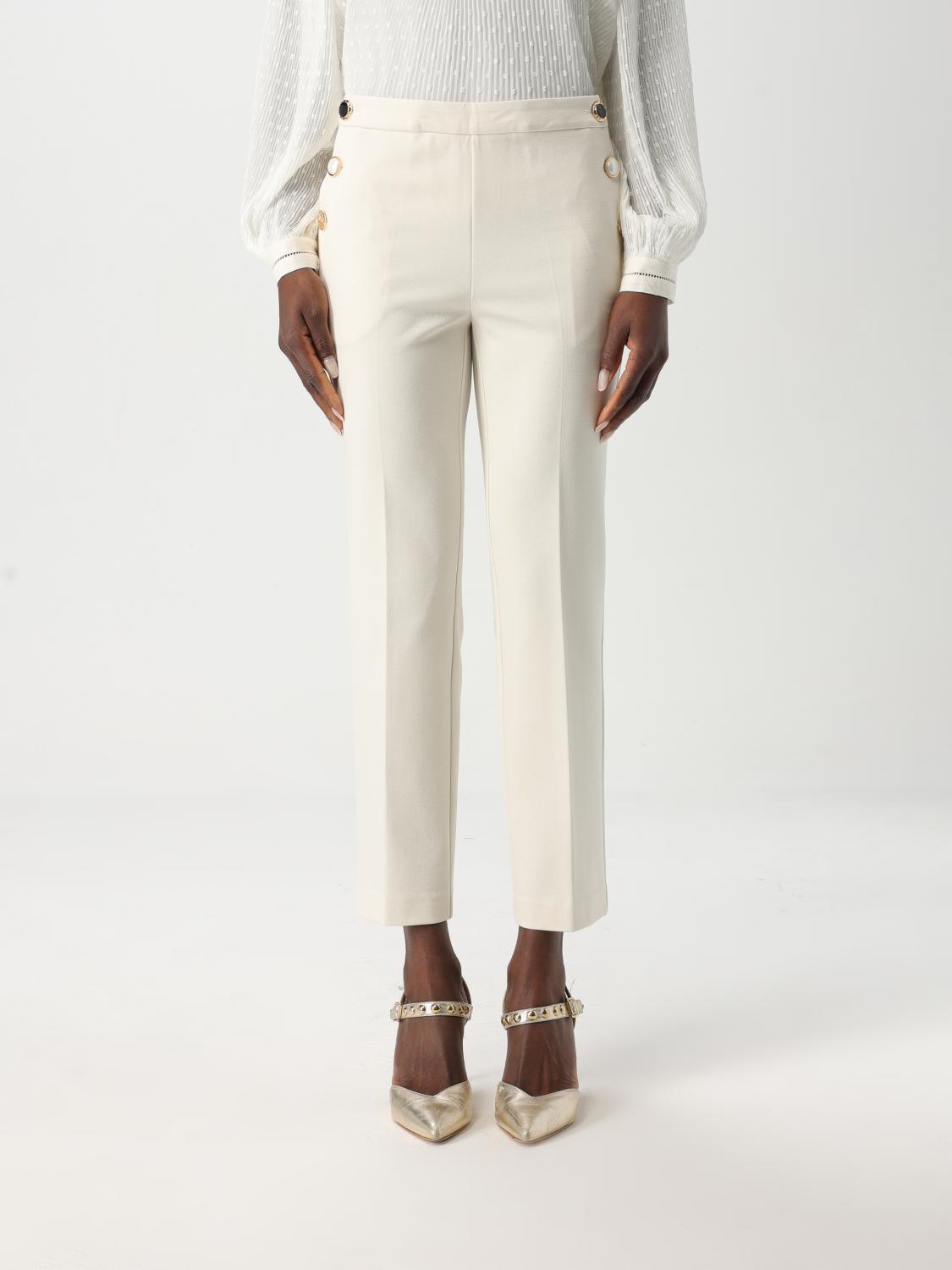 TWINSET PANTS TWINSET WOMAN COLOR PEARL G49238040