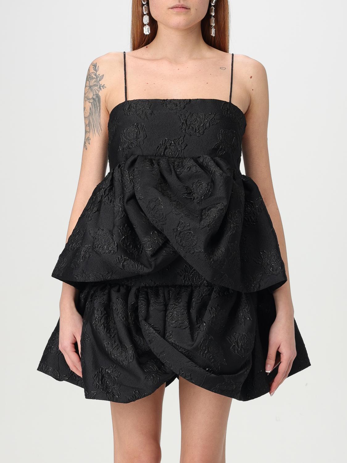 Rotate Birger Christensen Top Rotate Woman Color Black In Black