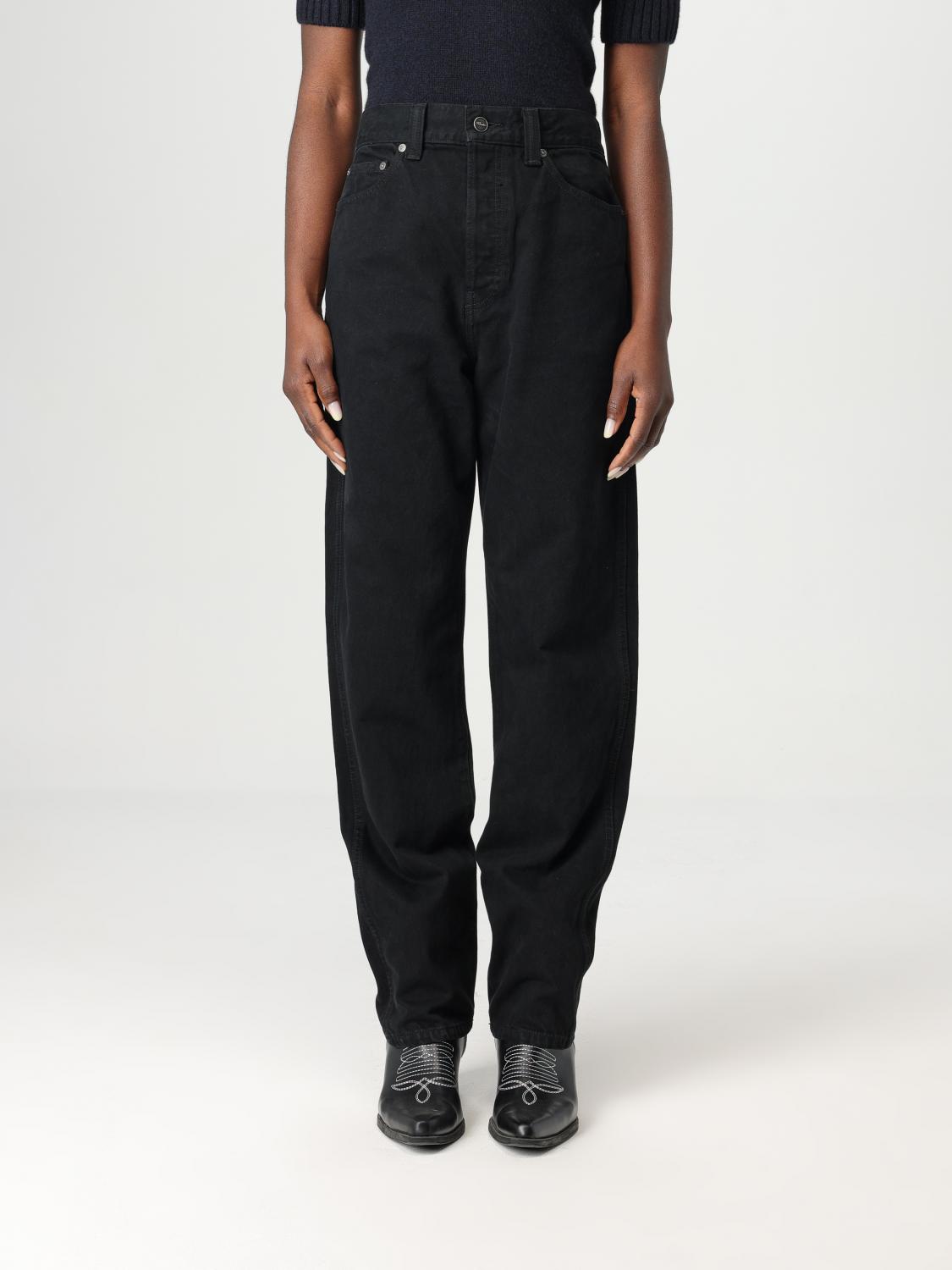 Khaite Vivian Cropped Bootcut Jeans In Black
