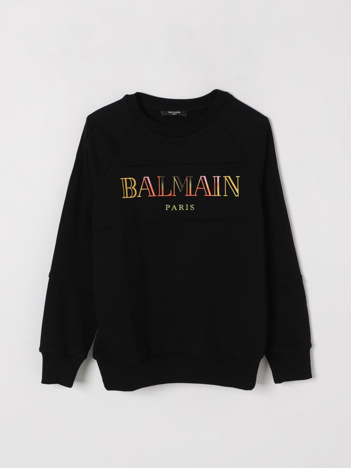Balmain Sweater Kids Color Black In Black