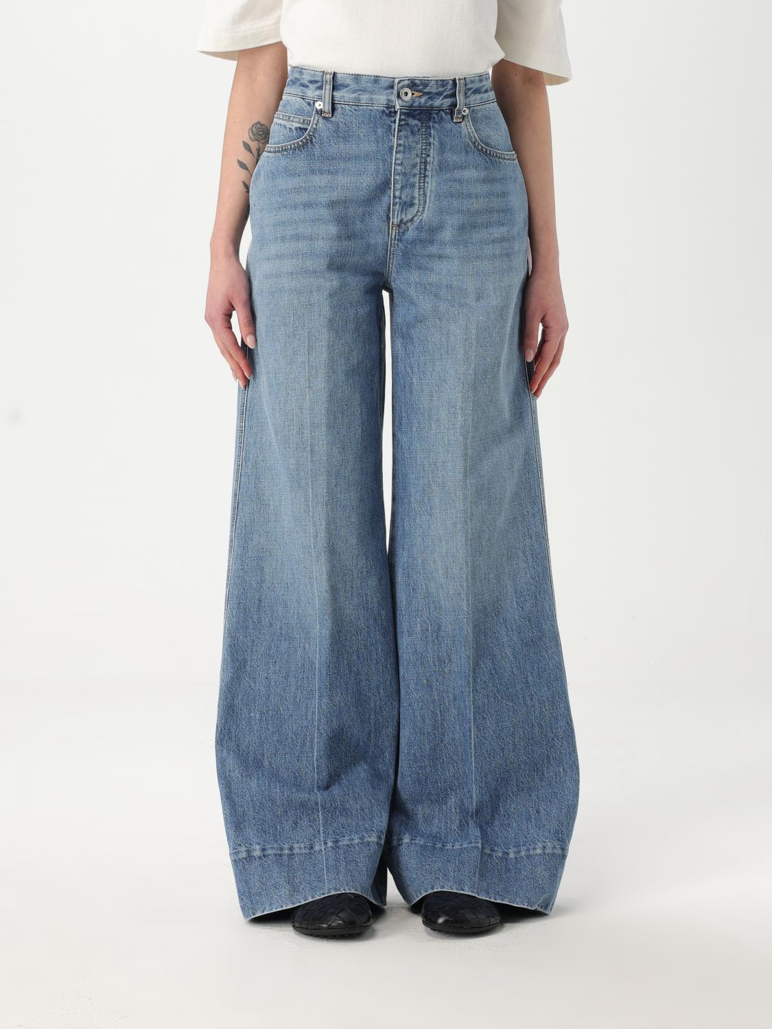 Bottega Veneta Jeans Woman Color Blue In Blue