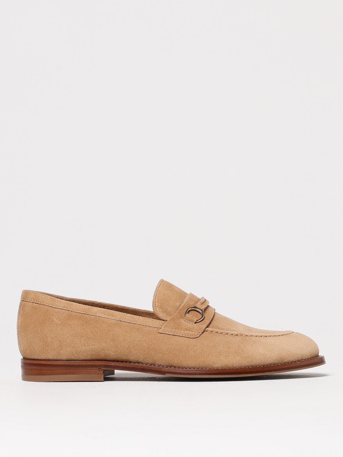 Brunello Cucinelli Loafers With Gold-tone Hardware And Suede Finish In White