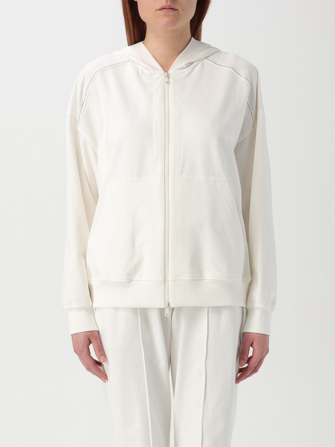Brunello Cucinelli Sweatshirt Woman Color Natural In Natural