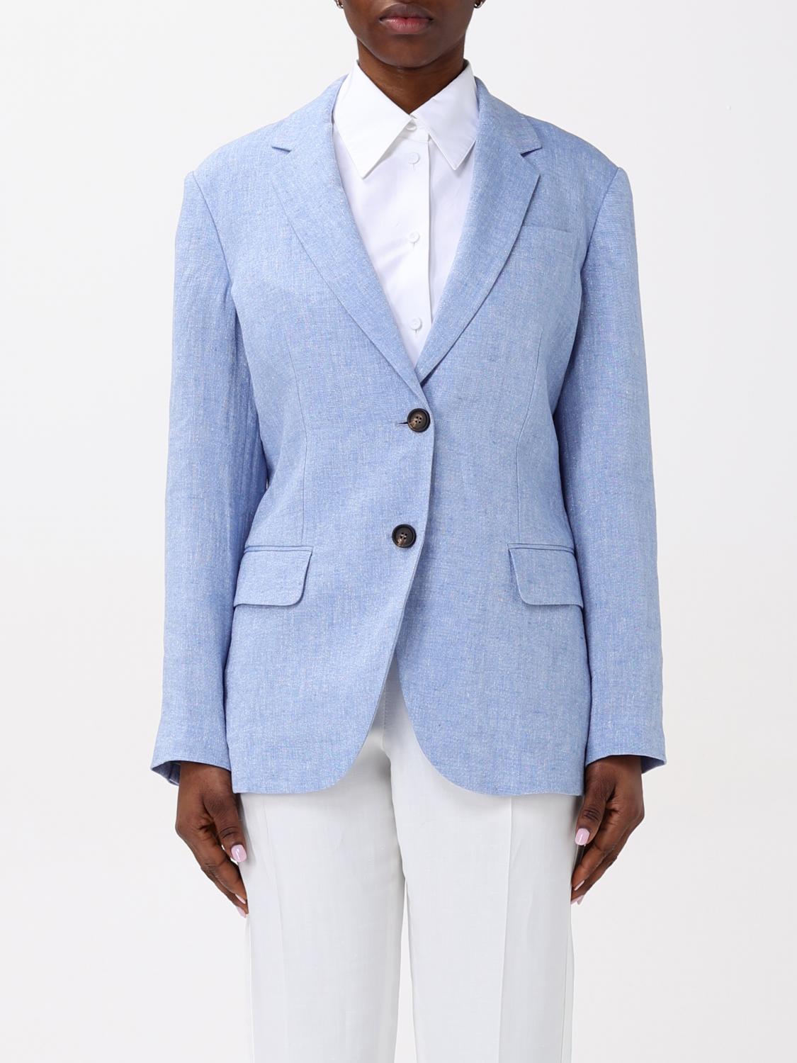 Brunello Cucinelli Blazer Woman Color Blue In Blue