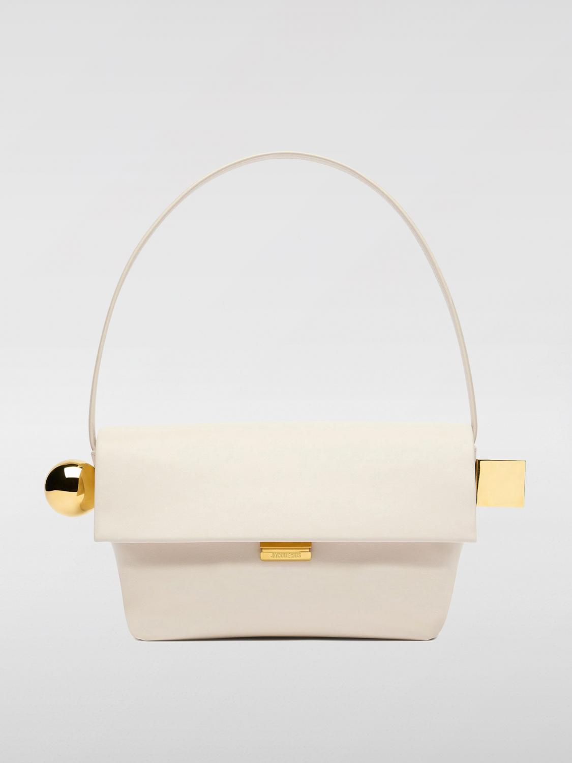 Jacquemus Le Rond Carre Handbag In Ivory