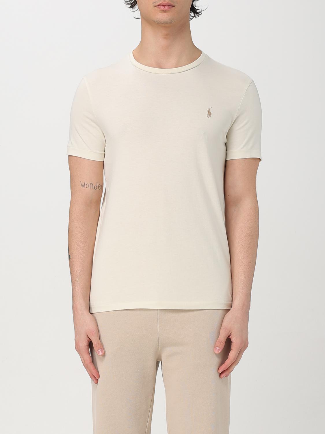 Polo Ralph Lauren T-shirt Men Color Beige In Beige