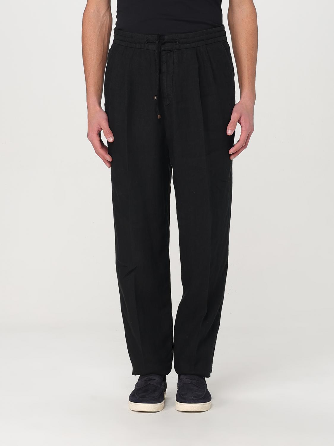 Brunello Cucinelli Pants Men Color Black In Black