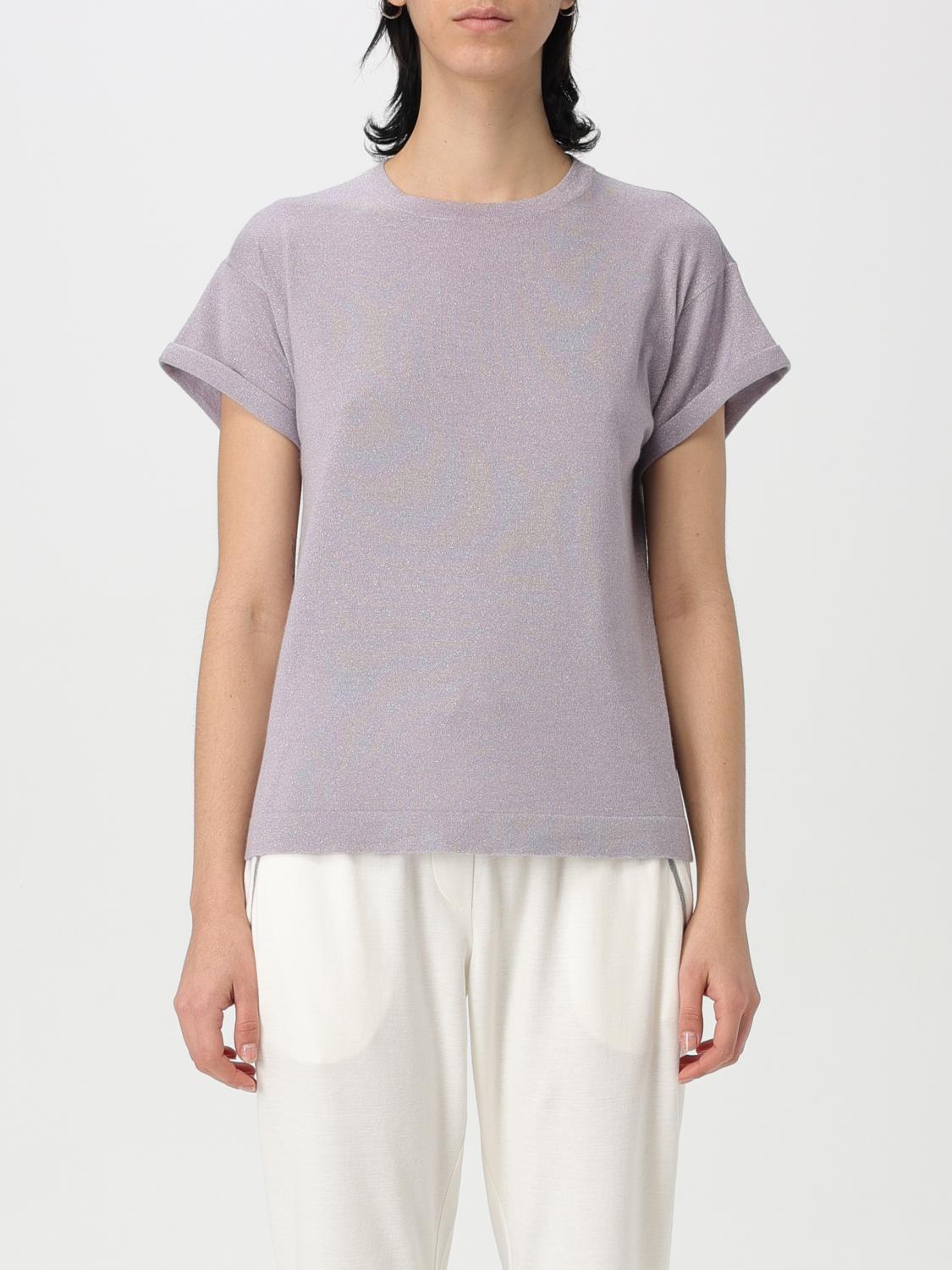 BRUNELLO CUCINELLI TOP BRUNELLO CUCINELLI WOMAN COLOR VIOLET