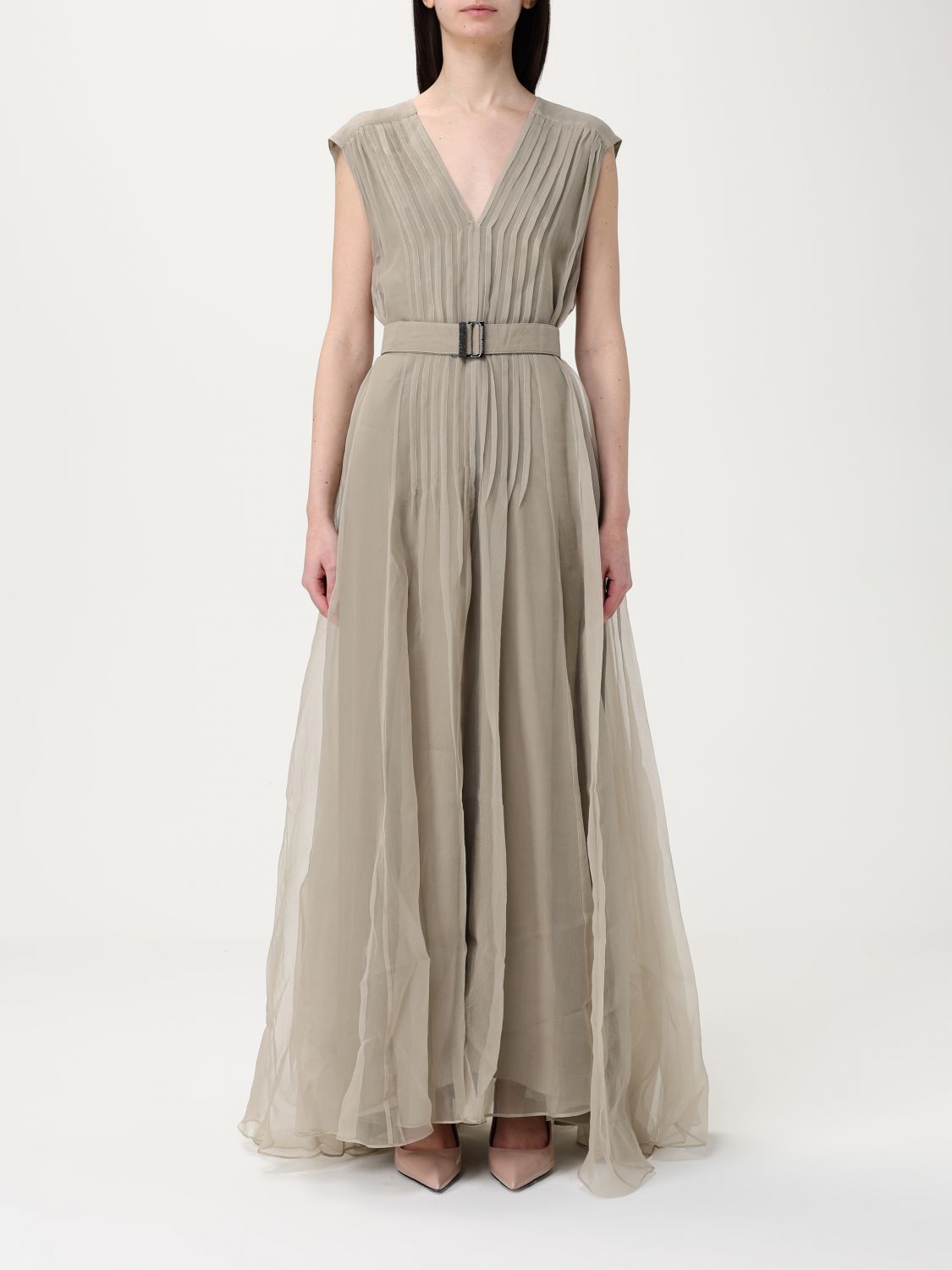 Brunello Cucinelli Dress Woman Color Beige
