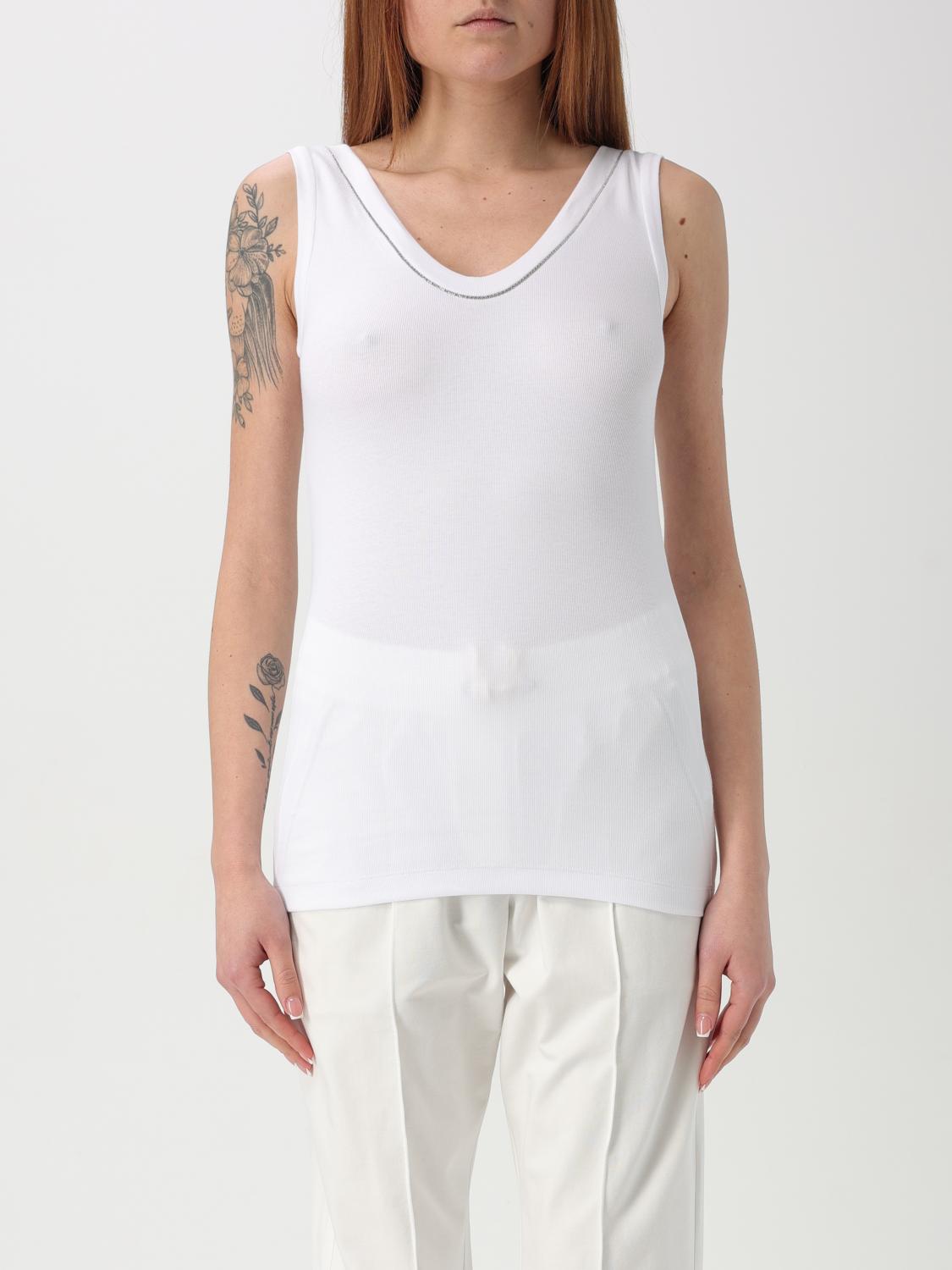 Brunello Cucinelli Top In White