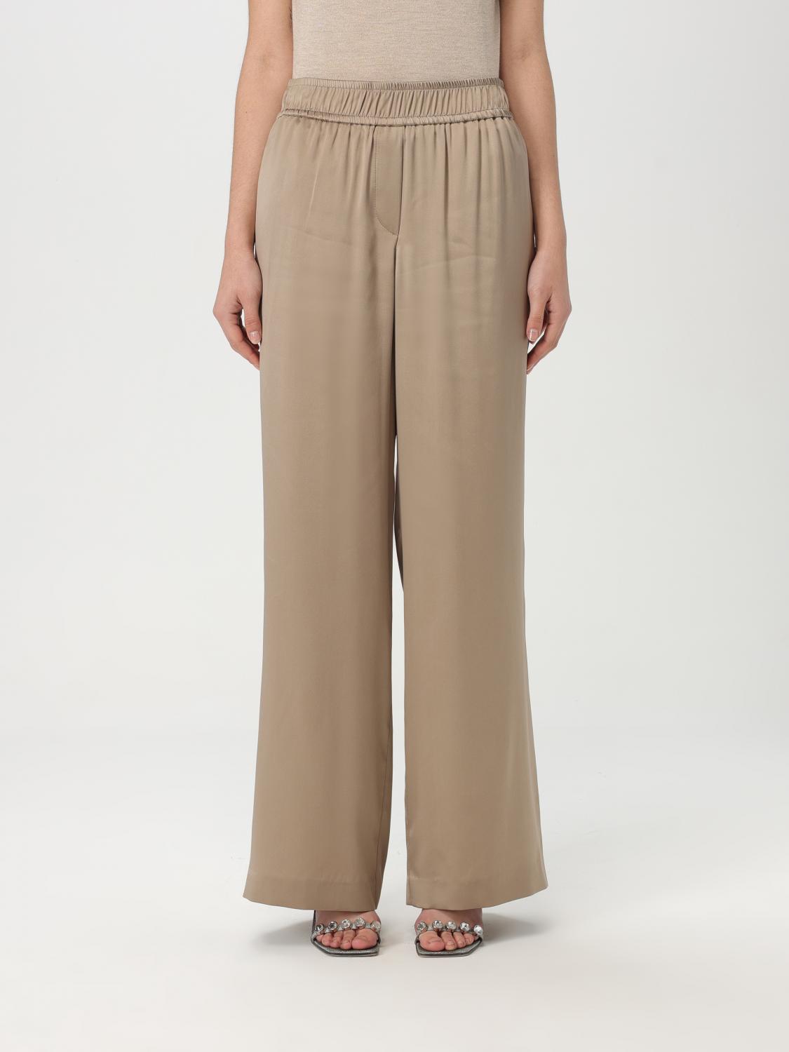 Brunello Cucinelli Palazzo Pants In Kaki