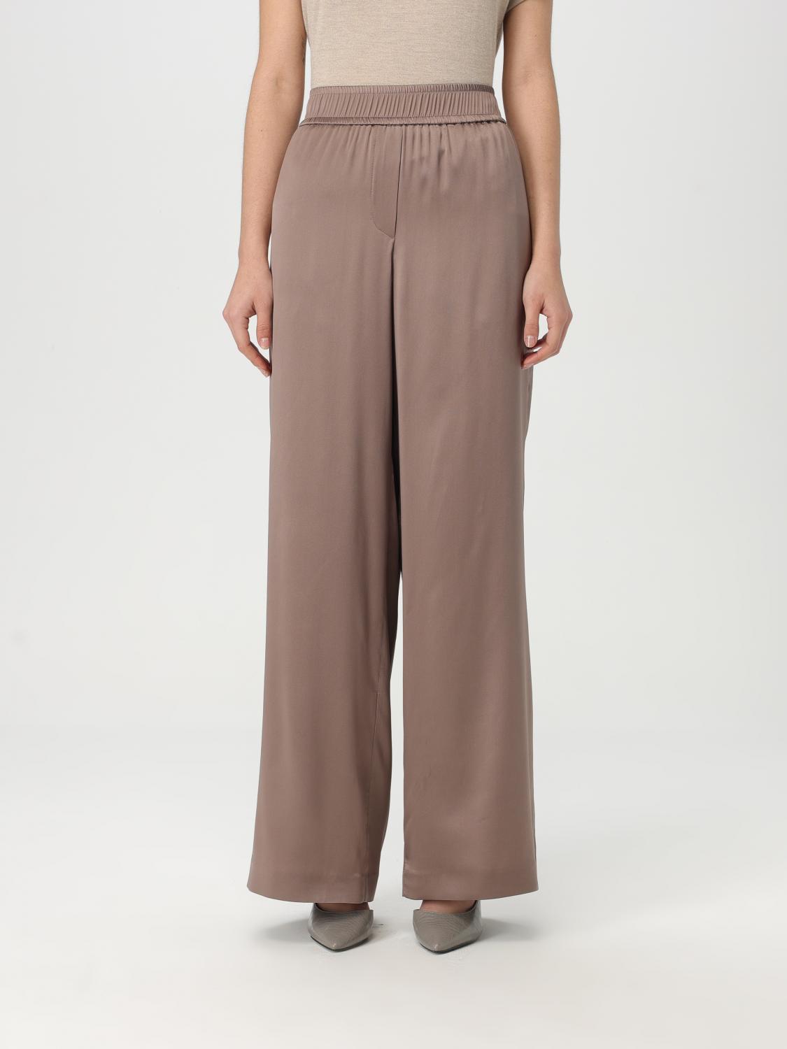 Brunello Cucinelli Palazzo Pants In Cocoa