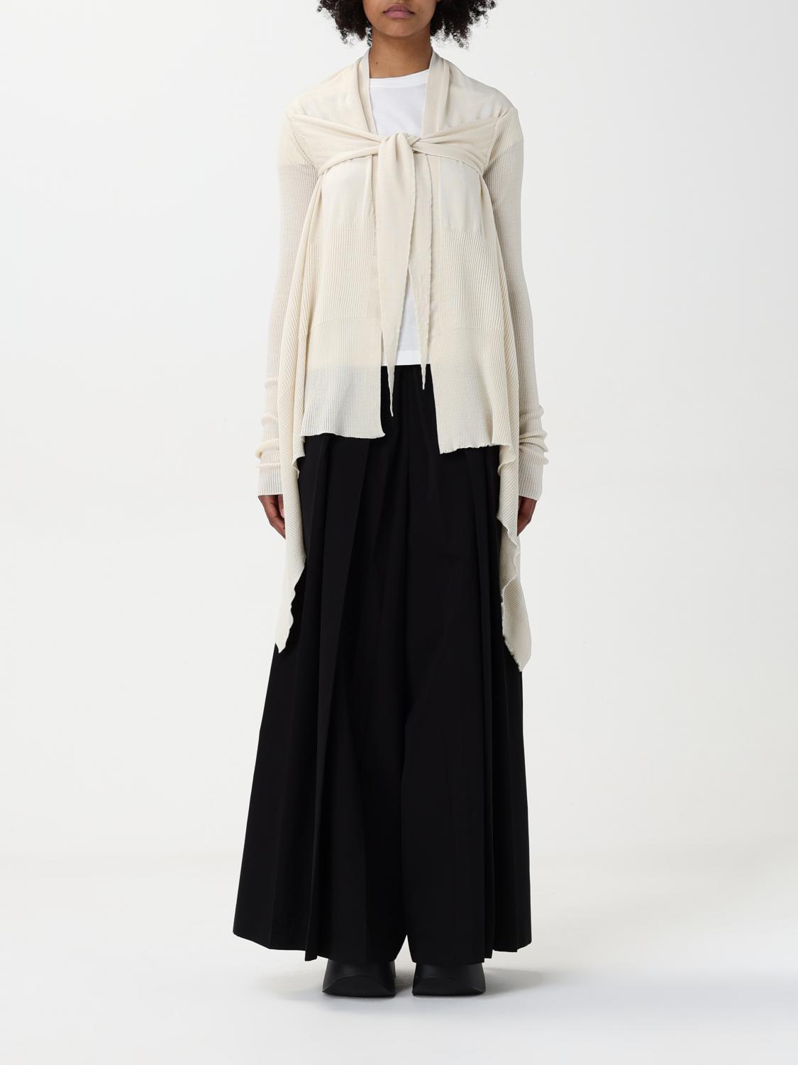 Rick Owens Virgin Wool Cardigan In White