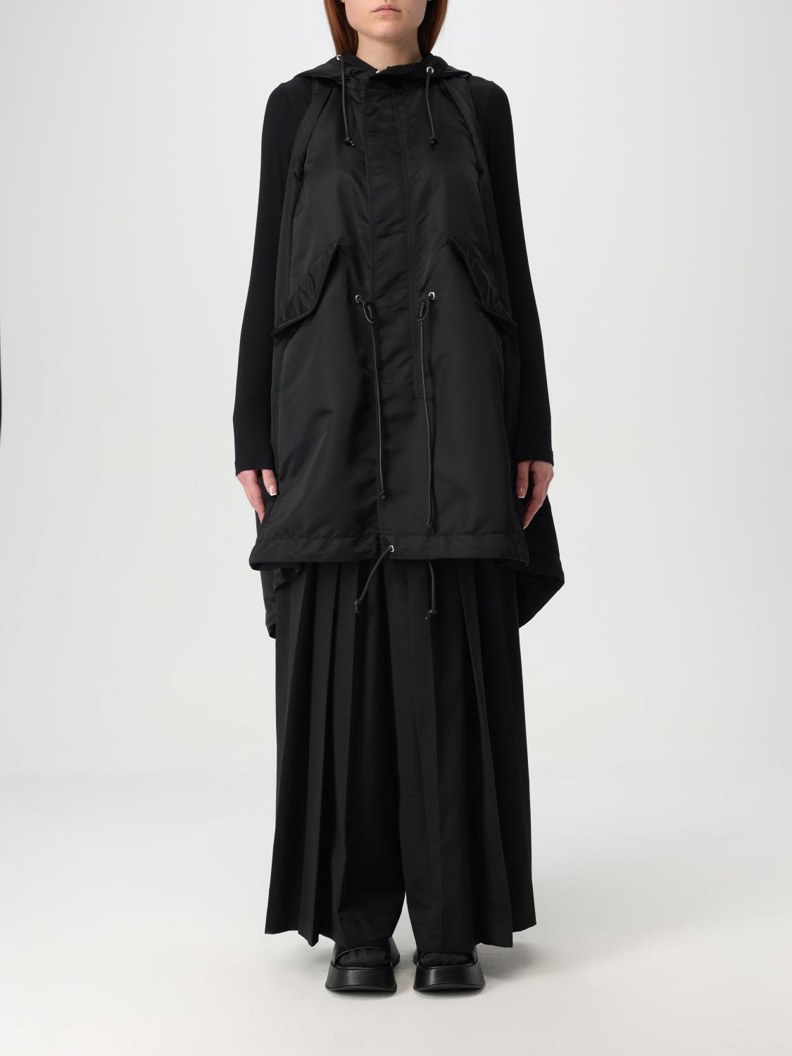 Sacai Waistcoat  Woman Color Black In Black