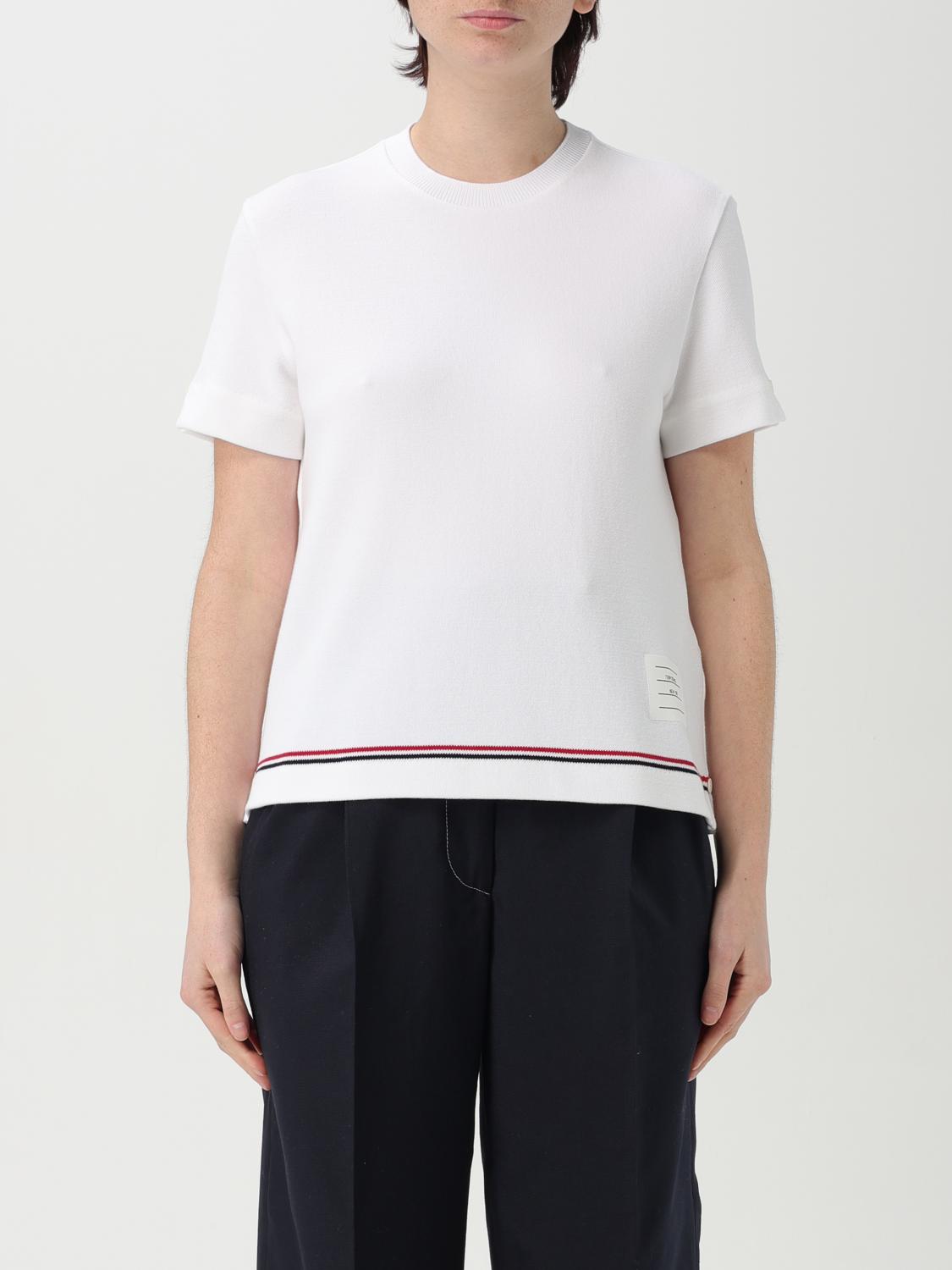 T-Shirt THOM BROWNE Woman color White