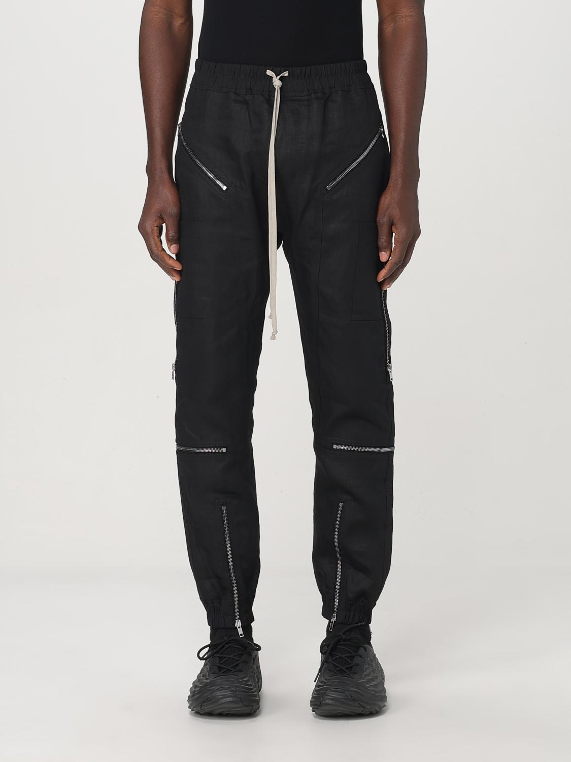 RICK OWENS PANTS RICK OWENS MEN COLOR BLACK