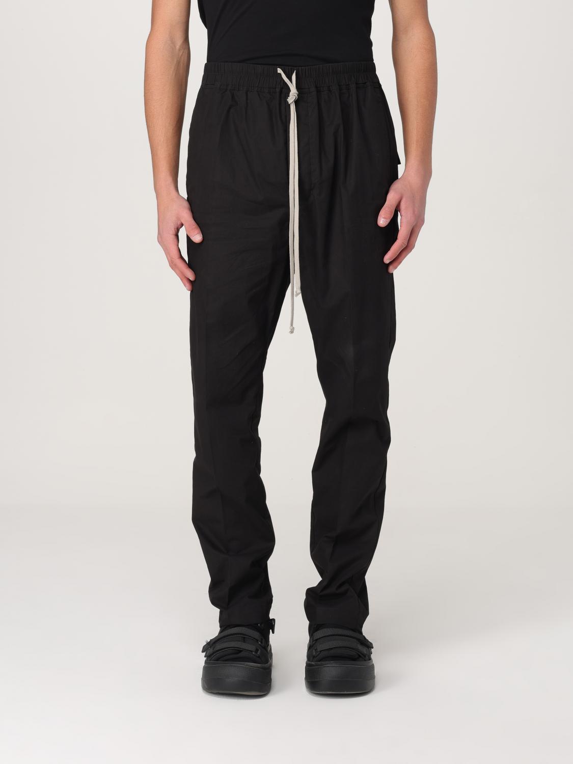 RICK OWENS PANTS RICK OWENS MEN COLOR BLACK