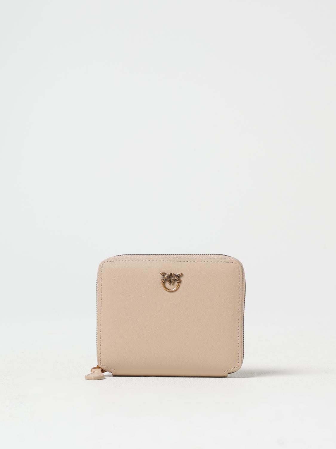 Pinko Wallet Woman Color Beige In Beige