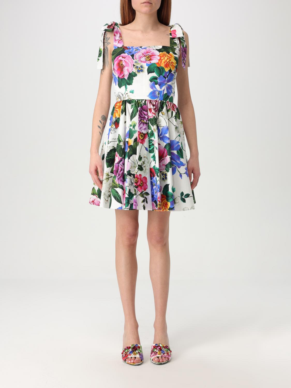Shop Dolce & Gabbana Dress Woman Color Pink