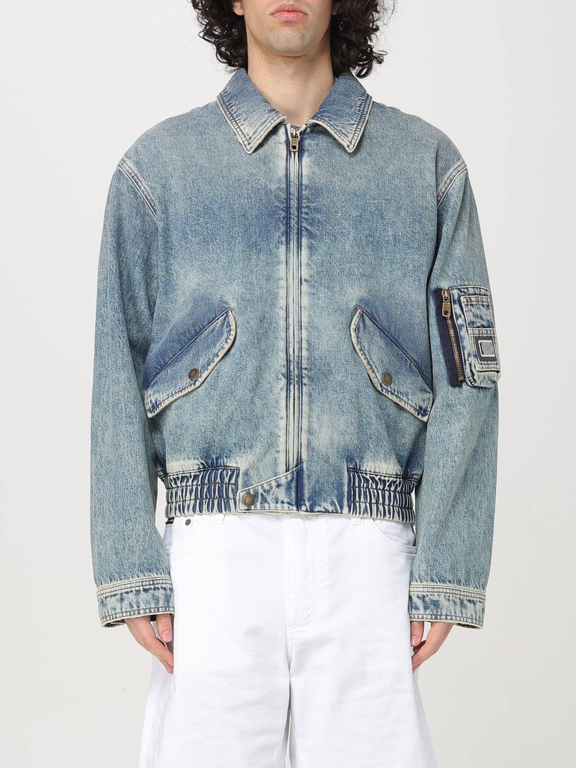 Dolce & Gabbana Denim Bomber With Tag In Blau